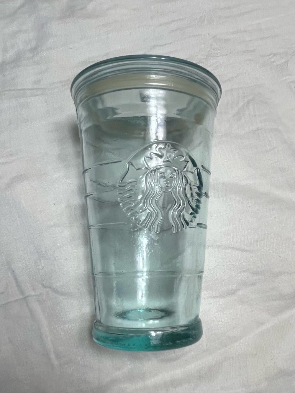 Starbucks Reusable Glass Tumbler - Aqua Green Tint - Picture 3 of 5